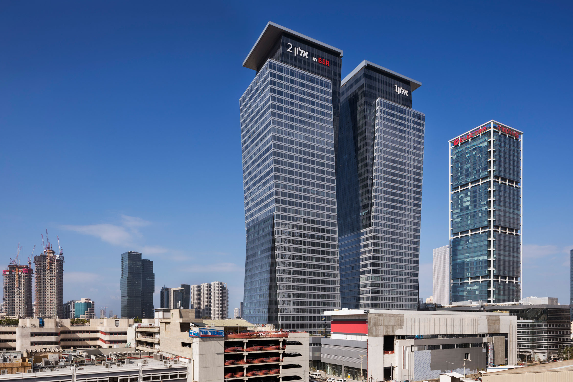 Modern Tel Aviv skyline